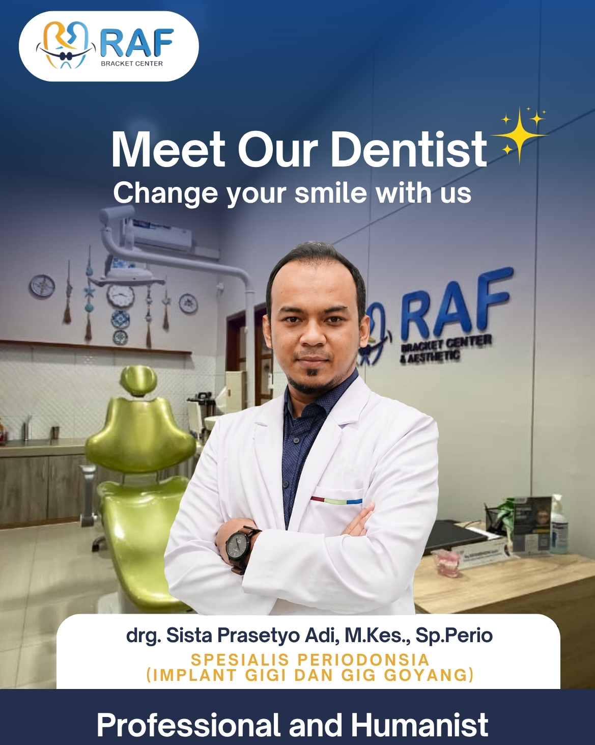 Portrait of drg. Sista Prasetyo Adi P., M.Kes., Sp.Perio