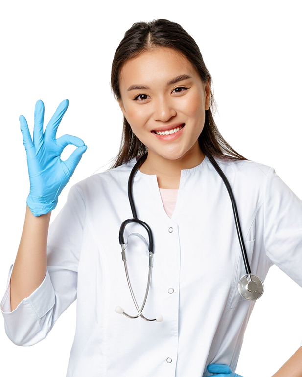 Smiling patient at BrightSmile Dental Care